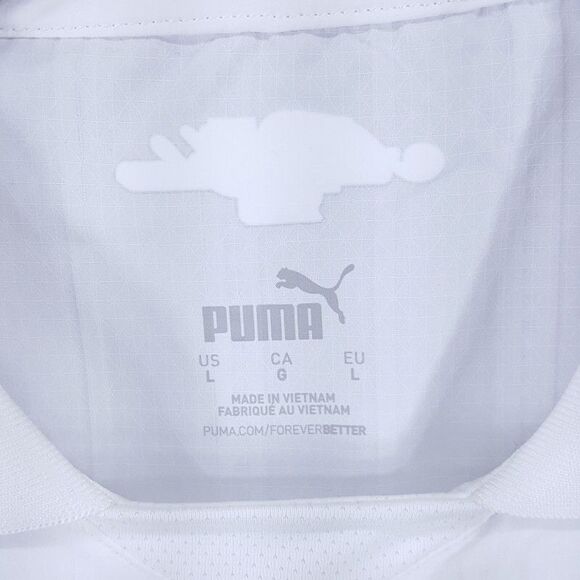 Puma ACM Mens Large White AC Milan Emirates Fly Better Soccer Futbol Jersey $140 - Picture 8 of 13